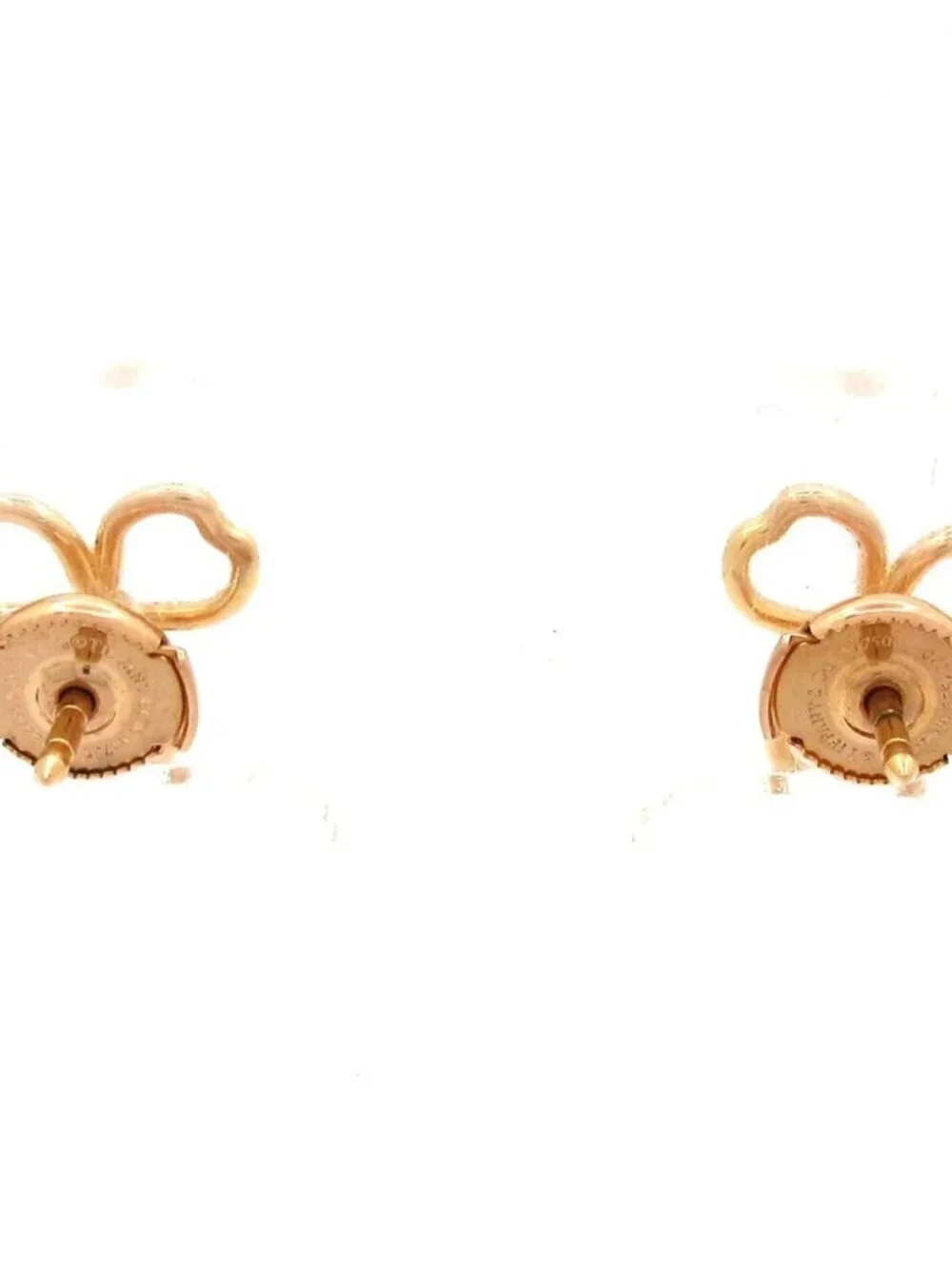 TIFFANY&Co. Paper Flower Diamond Open Flower Earrings 18K Rose Gold Diamond